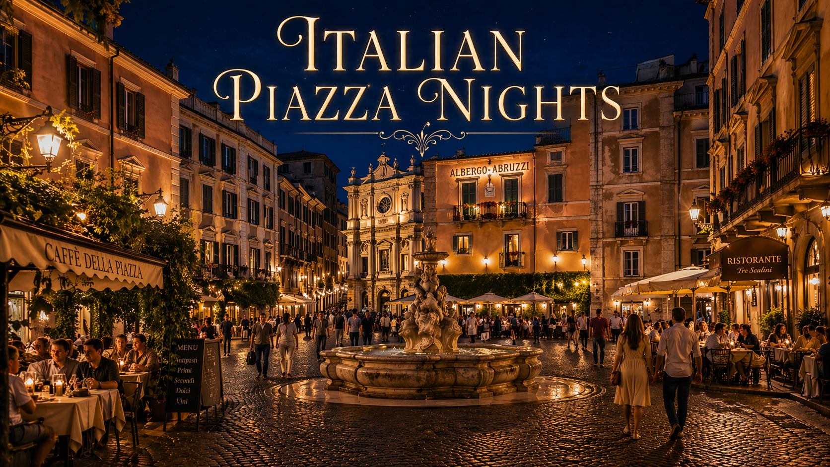 Italian Piazza Nights