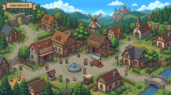 Retro RPG Town