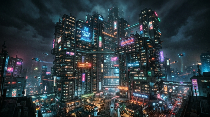 Cyberpunk Megabuilding Sound Effects Pack