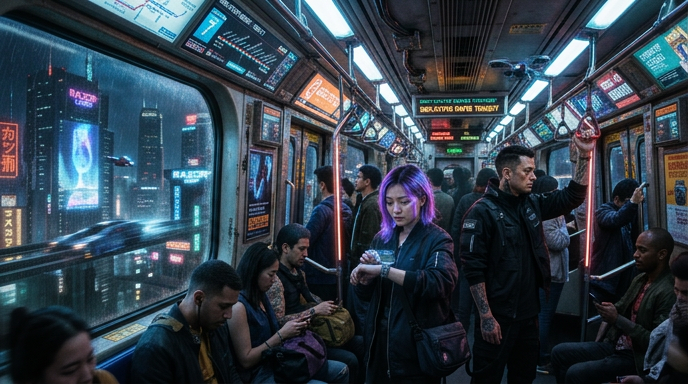Cyberpunk Public Transit Sound Effects Pack