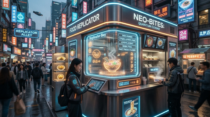 Futuristic Food Replicator & Street Kiosk Sound Effects Pack