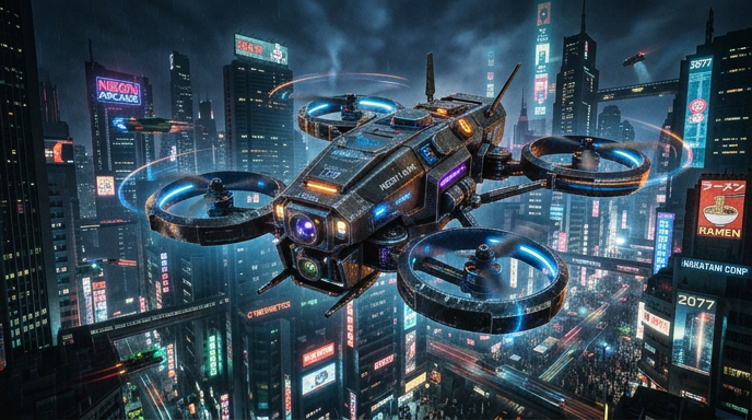 Cyberpunk Drone Sound Effects Pack