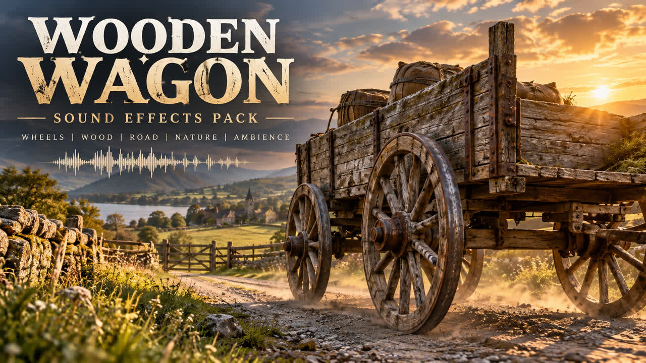 Wooden Wagon Sound Effects Pack
